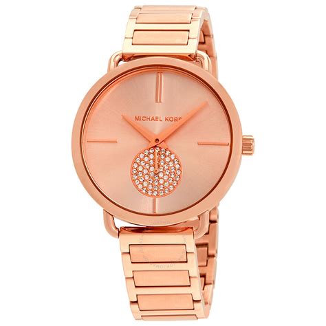 michael kors rose gold portia watch|rose gold mk watch men.